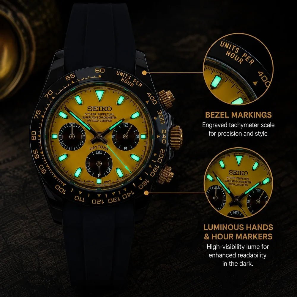 Seiko Mod Daytona Bumblebee | TWT - TWTwatches